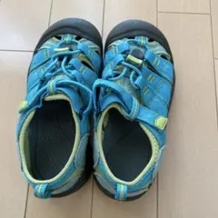 Keen キッズサンダル 青/緑 19.5cm