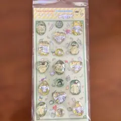 正規品　立体　ストーンシール　シナモン　ポムポムプリン　黄色　緑