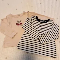 プティマイン プティプラ 長袖T 110 2枚セット