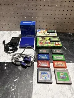 【中古品】ポケモンルビーサファイア　ゲームボーイアドバンスSP本体セット