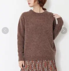 coen コーエン ウール100% クルーネックニット