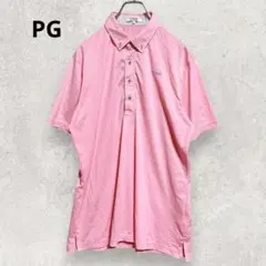 PG 半袖ポロシャツ XL相当 ピンク 吸汗速乾 着心地抜群 ゴルフ アウトドアのサムネイル
