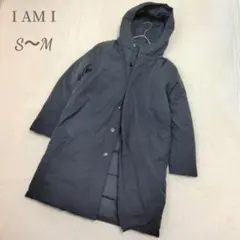 I AM I ダウンジャケット プライムダックダウン フード付き S~M 黒のサムネイル