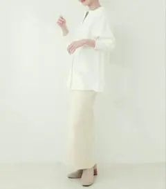 新品　未使用　タグ付き　【WEB限定】バックポケットリブタイトスカート