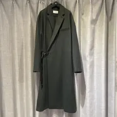 THE RERACS ベルトチェスターコート ダークグリーンのサムネイル