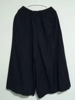 サマンサモスモス ワイドパンツ 黒 薄手