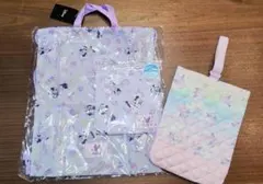 ミニーマウス柄　バッグ3点セット