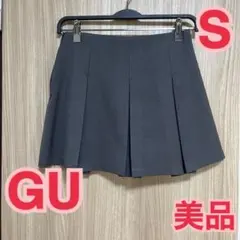 GU グレー Sサイズ プリーツスカート