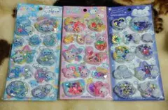 正規品 カミオジャパン スパンコールパーティーシール あわわちゃん しまえなが