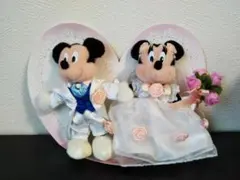 ミッキー ミニー ウエディング ぬいぐるみ バッジ