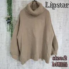 【Lipstar】リップスター　タートルネックニット　2サイズ　パフスリーブ