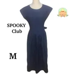 CENEFA 花柄ワンピース M ノースリーブ 清楚 ナチュラル 白 レーヨン