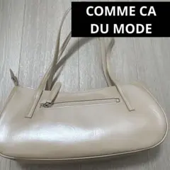 COMME CA DU MODEベージュピンクハンドバッグ