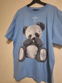 トラバストーキョーFurry panda BIG Tee サックスブルーのサムネイル