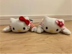 【平成レトロ】限定 sanrio ハローキティ ぬいぐるみ 2体セット 現品限り