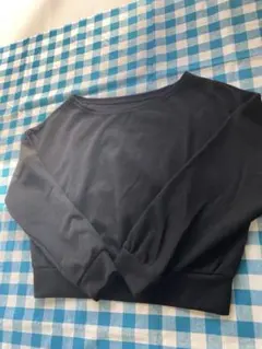 DAZY オフショルダー黒 トレーナー Lサイズ　ジムウェアにも