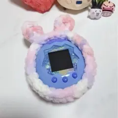 ふわもこたまごっちパラダイスカバー　耳付き　丸カナビラ付き