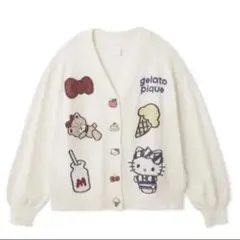 ジェラピケ×サンリオハウス　カーディガン　白