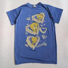 USA製 90s ルーニーテューンズ Tシャツ シルベスター トゥイーティー 紫 USA製 90s ルーニーテューンズ Tシャツ シルベスター トゥイーティー