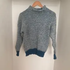 vintage モヘアタッチ ニット ブルー jantiques ロキエ
