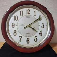 SEIKO EMBLEM セイコー エンブレム 木象嵌 電波式 壁掛け時計 - メルカリ