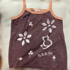 ⭐️PaPuPePu ⭐️タンクトップ 110cm 猫柄超美品＆超可愛い❣️迅速発送‼️のサムネイル