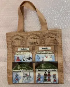 新品　未使用　ハロッズ　Harrods ショーウィンドウ柄　ミニトートバッグ