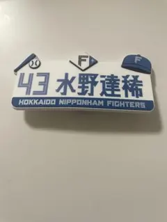 北海道日本ハムファイターズ 水野達稀 43 ネームプレート