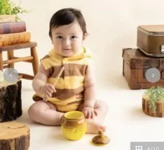 バースデイ プーさん cottoli コトリ ロンパース