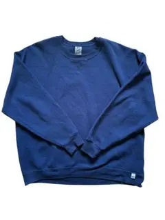00s Russell Athletic 無地スウェット XL ネイビー 前V