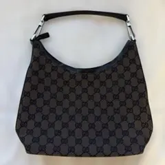 GUCCI GG柄スエード ワンショルダーバッグ ホーボーバッグ ブラウンY2K