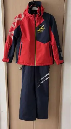 美品 MIZUNO ミズノ スキーウェア 140cm スノーウェア N-XT 赤 - メルカリ