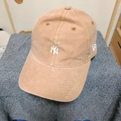 NEWERA NY USED加工CAP ダックコットン ブラウン