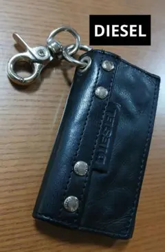 DIESEL キーケース ブラック レザー スタッズのサムネイル