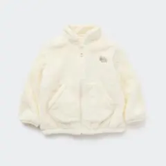 ユニクロ UNIQLO ファーリーフリースジャケット ホワイト 110cm