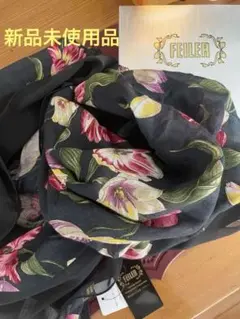 フェイラー　新品未使用　花柄レーヨンシルクストールお値下げ