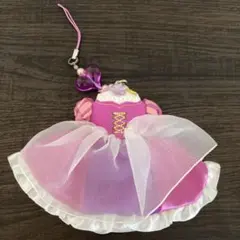 ディズニー　ドレスストラップ　携帯クリーナー　ラプンツェル