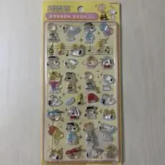 ボンボンドロップ　ぷくぷくシール　立体シール　3Dステッカー　スヌーピー