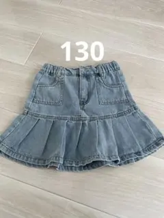 ❇︎SHEIN❇︎ライトブルー フレアスカート 8Y