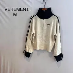 M1216 VEHEMENT.. ハイネック トレーナー M ハーフジップ