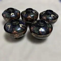 吸物椀 漆器 木製 5碗