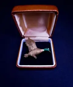 メレリオ・ディ・メレー ピンブローチ 鴨 ビジュー ダイヤモンド フランス