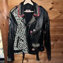 THEE HYSTERIC ダブルライダースジャケット Mサイズ 2025年最新】Thee Hysteric XXX メンズ レザージャケット