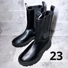 極美品 MEDE19F サイドゴアブーツ 23 厚底 トラックソール 防水