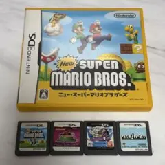 【DS】Newスーパーマリオブラザーズ 完全クリアデータ +その他3本セット