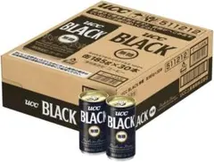 BLACK無糖 缶コーヒー185ml×30本 UCC ブラックコーヒーのサムネイル