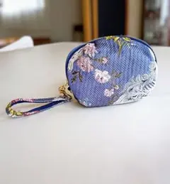 ポーチ／未使用／シェル型／ジーノーションズ／ビンテージ生地