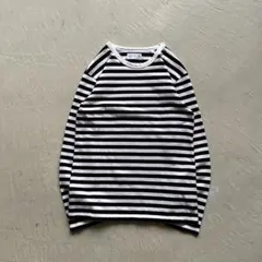 00s~ agnes b. border l/s ボーダー ロンt 白 黒