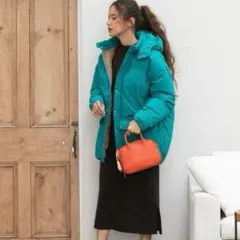 niko and ニコアンド　【ALLIED(アライド)】ダウンフードブルゾン