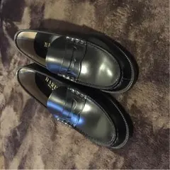 【ほぼ新品未使用】メンズ ブラック ローファー ドレスシューズ